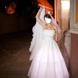 suknia Evita franduskiej firmy Pronuptia 38 ivory + dodatki